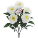 22" Silk Peony Flower Bush -Cream (pack of 12) - FBP022-CR