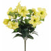 16" Silk Petunia Flower Bush -Yellow (pack of 12) - FBP111-YE