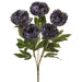 21" Peony Silk Flower Bush -Blue (pack of 12) - FBP125-BL