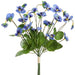 10.5" Pansy Silk Flower Stem Bundle -Blue (Pack of 12) - FBP155-BL