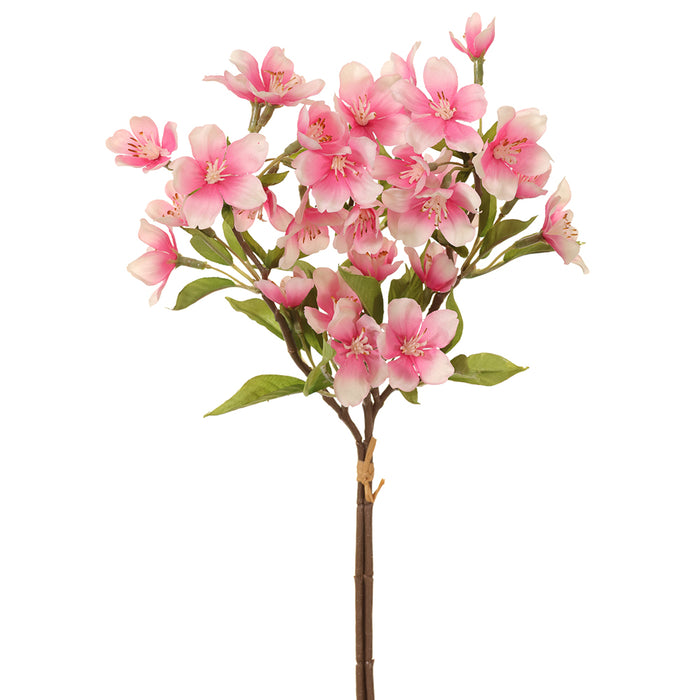 13" Silk Pear Blossom Flower Stem Bundle -Light Pink (pack of 8) - FBP177-PK/LT