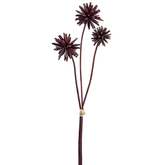 18" Artificial Tree Pod Stem Bundle -Brown (pack of 12) - FBP180-BR