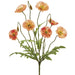 15" Silk Poppy Flower Bush -Salmon (pack of 12) - FBP279-SA