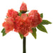 12.5" Peony Silk Flower Stem Bundle -Coral (pack of 6) - FBP398-CO