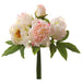 12.5" Peony Silk Flower Stem Bundle -Soft Pink (pack of 6) - FBP398-PK/SO