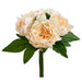 12" Real Touch Peony Silk Flower Stem Bundle -Peach (Pack of 12) - FBP555-PE