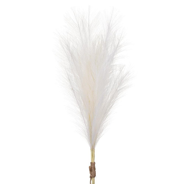 27.5" Artificial Pampas Grass Stem Bundle, Battery LED Pre-Lit -Cream (Pack of 12) - FBP778-CR