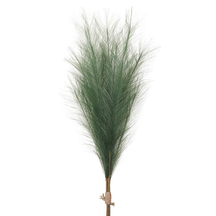 27.5" Artificial Pampas Grass Stem Bundle, Battery LED Pre-Lit -Green (Pack of 12) - FBP778-GR