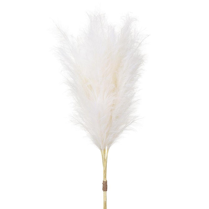 58" Artificial Pampas Grass Stem Bundle, Battery LED Pre-Lit -Cream (Pack of 2) - FBP780-CR