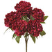 17" Silk Peony Flower Bush -Burgundy (pack of 12) - FBP791-BU