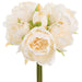 10" Peony Silk Flower Bouquet -Cream (Pack of 12) - FBQ049-CR