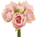 10" Peony Silk Flower Bouquet -Mauve/Cream (Pack of 12) - FBQ049-MV/CR