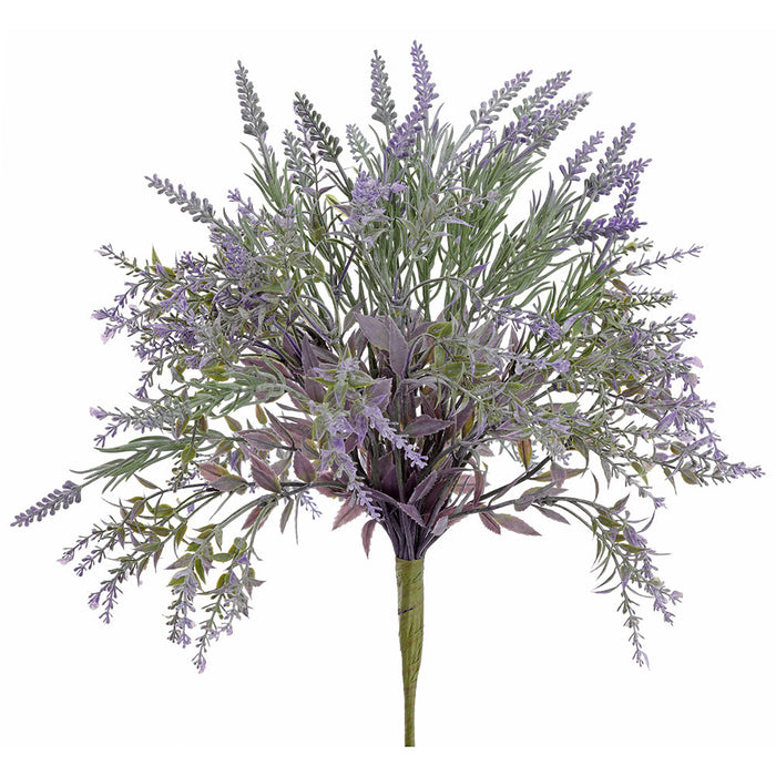 16" Lavender Artificial Flower Bouquet -2 Tone Lavender (Pack of 6) - FBQ059-LV/TT
