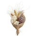 20" Protea Flower & Pampas Grass Artificial Bouquet -Cream/Brown (pack of 12) - FBQ080-CR/BR