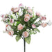 14.5" Silk Mini Ranunculus Flower Bush -Pink/Ivory (pack of 12) - FBQ120-PK/IV