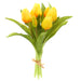 11.75" Real Touch Tulip Silk Flower Bouquet -Yellow (pack of 12) - FBQ165-YE