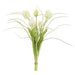 18" Tulip & Grass Silk Flower Stem Bundle -Cream/Green (Pack of 6) - FBQ212-CR/GR