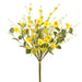 16" Daisy & Eucalyptus Silk Flower Stem Bundle -Yellow (Pack of 12) - FBQ222-YE