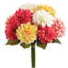 15" Dahlia Silk Flower Bouquet -Mixed Colors (Pack of 6) - FBQ283-MX