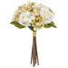 10" Rose & Hydrangea Silk Flower Bouquet -Cream/Green (pack of 24) - FBQ292-CR/GR