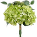 13" Hydrangea & Angelica Silk Flower Bouquet -Green (Pack of 6) - FBQ372-GR