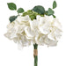 13" Hydrangea & Angelica Silk Flower Bouquet -White (Pack of 6) - FBQ372-WH/GR