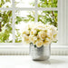 9" Peony Silk Flower Bouquet -Cream (Pack of 6) - FBQ382-CR