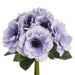 10" Real Touch Anemone Silk Flower Bouquet -Lavender (pack of 6) - FBQ426-LV