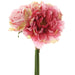 12" Rose, Hydrangea & Peony Silk Flower Bouquet -Pink (pack of 8) - FBQ553-PK