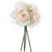 11.8" Real Touch Rose Silk Flower Stem Bundle -Cream/Pink (Pack of 12) - FBQ651-CR/PK
