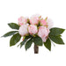 13" Peony Silk Flower Bouquet -Blush (Pack of 6) - FBQ660-BS
