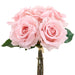 12" Real Touch Rose Silk Flower Bouquet -Mauve (Pack of 12) - FBQ670-MV