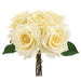 12" Real Touch Rose Silk Flower Bouquet -Yellow (Pack of 12) - FBQ670-YE