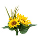 7" Sunflower Silk Flower Bouquet -Yellow (Pack of 12) - FBQ727-YE