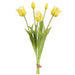 18" Real Touch Tulip Silk Flower Bouquet -Yellow (Pack of 6) - FBQ741-YE