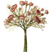 14.5" Rose & Queen Anne's Lace Silk Flower Stem Bundle -Mauve/Pink (pack of 12) - FBQ791-MV/PK