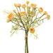 14.5" Rose & Queen Anne's Lace Silk Flower Stem Bundle -Yellow (pack of 12) - FBQ791-YE