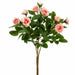 10" Silk Mini Rose Flower Bush -Pink (Pack of 36) - FBR002-PK