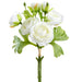 13" Ranunculus Silk Flower Stem Bundle -Cream (pack of 12) - FBR070-CR