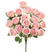 18.5" Silk Rose Flower Bush -Pink (pack of 12) - FBR119-PK