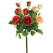 24.5" Rose Silk Flower Stem Bundle -Red/Coral (pack of 6) - FBR400-RE/CO
