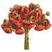 14.5" Ranunculus Silk Flower Bouquet -Orange (Pack of 6) - FBR560-OR