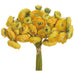 14.5" Ranunculus Silk Flower Bouquet -Yellow (Pack of 6) - FBR560-YE