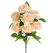 11" Silk Rose Flower Bush -Peach (pack of 12) - FBR588-PE