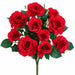 18" Silk Rose Flower Bush -Red (Pack of 12) - FBR628-RE
