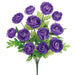 17.5" Silk Ranunculus Flower Bush -Purple (pack of 12) - FBR816-PU