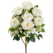 20" Cabbage Rose Silk Flower Bush -Cream (Pack of 6) - FBR955-CR