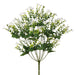 17" Wild Starflower Artificial Flower Bush -White (Pack of 12) - FBS008-WH