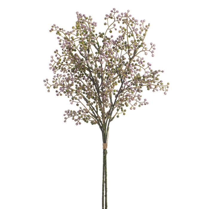 20" Sedum Artificial Flower Stem Bundle -Purple (Pack of 12) - FBS042-PU