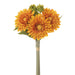 17.5" Silk Sunflower Stem Bundle -Orange (pack of 12) - FBS121-OR